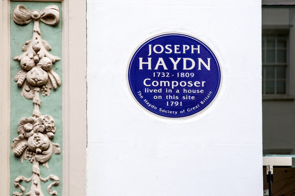 london haydn plaque