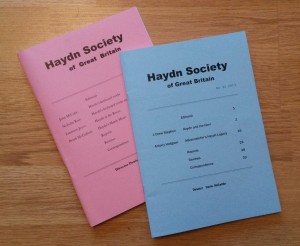 Haydn Society Newsletters