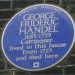 Handel plaque